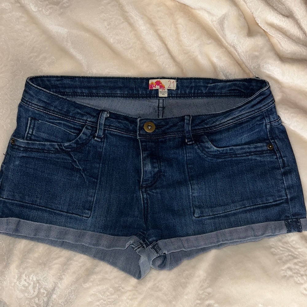 Denim shorts